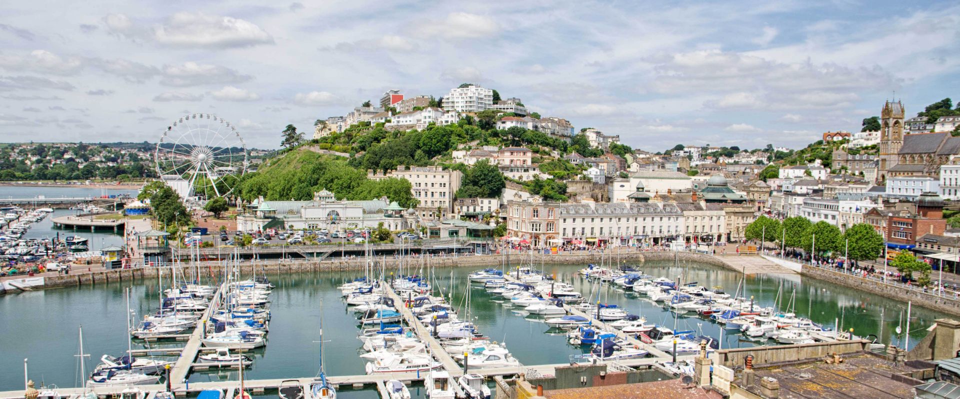 This is the view of Torquay Harbour