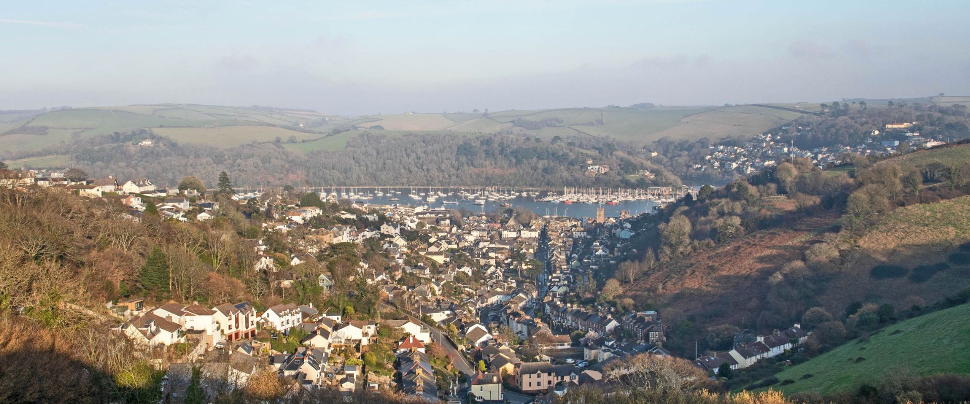 The view from Hangman's Cross in Dartmouth
