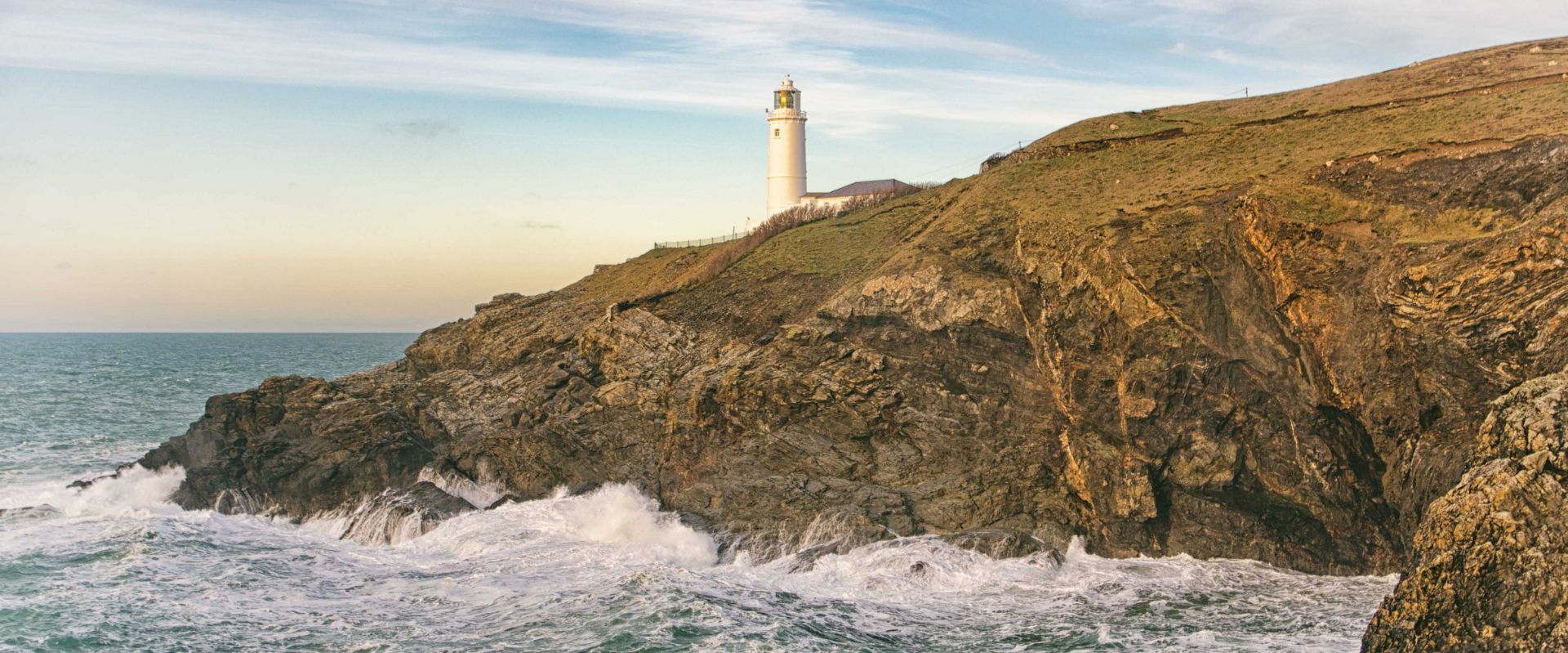 Trevose Head Lighthouse on the Northern coast of Cornwall